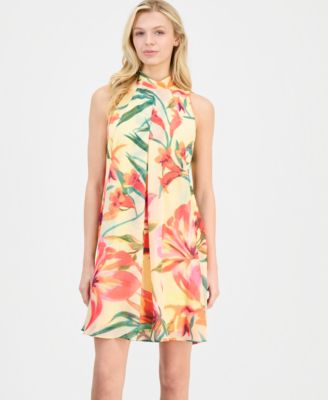 Women's Mock-Neck Shift Dress