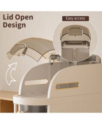  “Slim 3-Tier Bathroom Storage Cabinet with Drawers & Wheels”