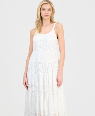 Women's Sleeveless Tiered Midi Dress