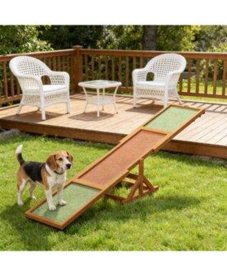 Wooden Dog  Agility Seesaw for Outdoor in Brown