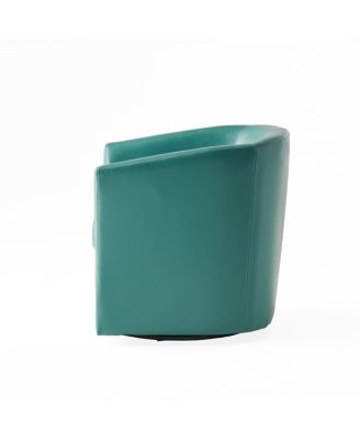 Corley Club Chair: Swivel Barrel Chair