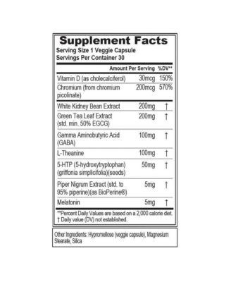 Evlution Nutrition Night Time Fat Burner Appetite Suppressant for Weight Loss Diet Pills | Metabolism Booster for Weight Loss for Women & Men