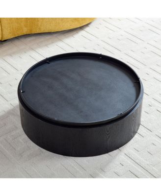 Streamdale Compact Modern Coffee Table with Sturdy Pedestal Base