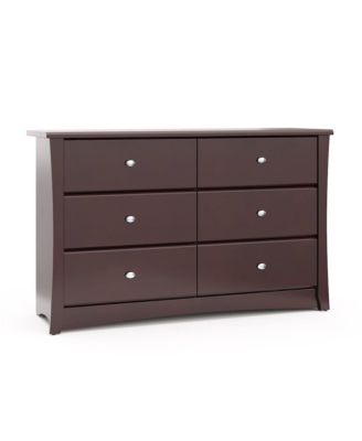 Crescent 6 Drawer Double Dresser