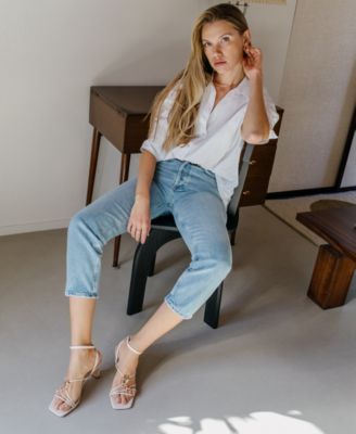 Women's Jayson Jewelry Embellished Thong Toe Ring Flat Sandals