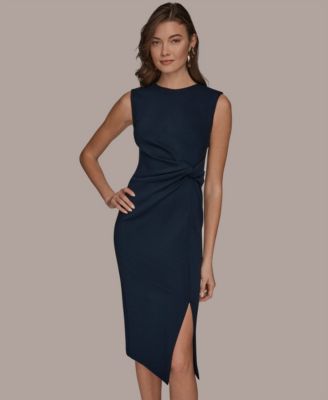 Women's Jewel-Neck Sheath Dress