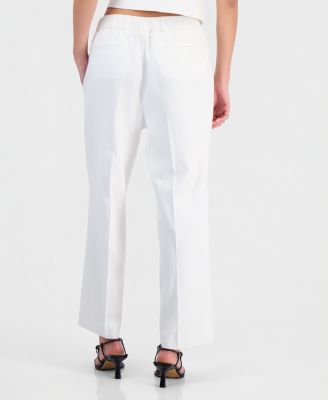 Women's Pull-On Linen-Blend Pants