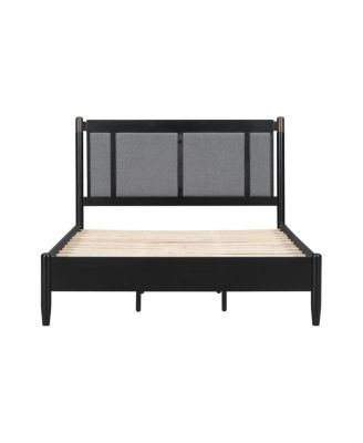 Solid Wood Queen Bed, Heavy Duty Support