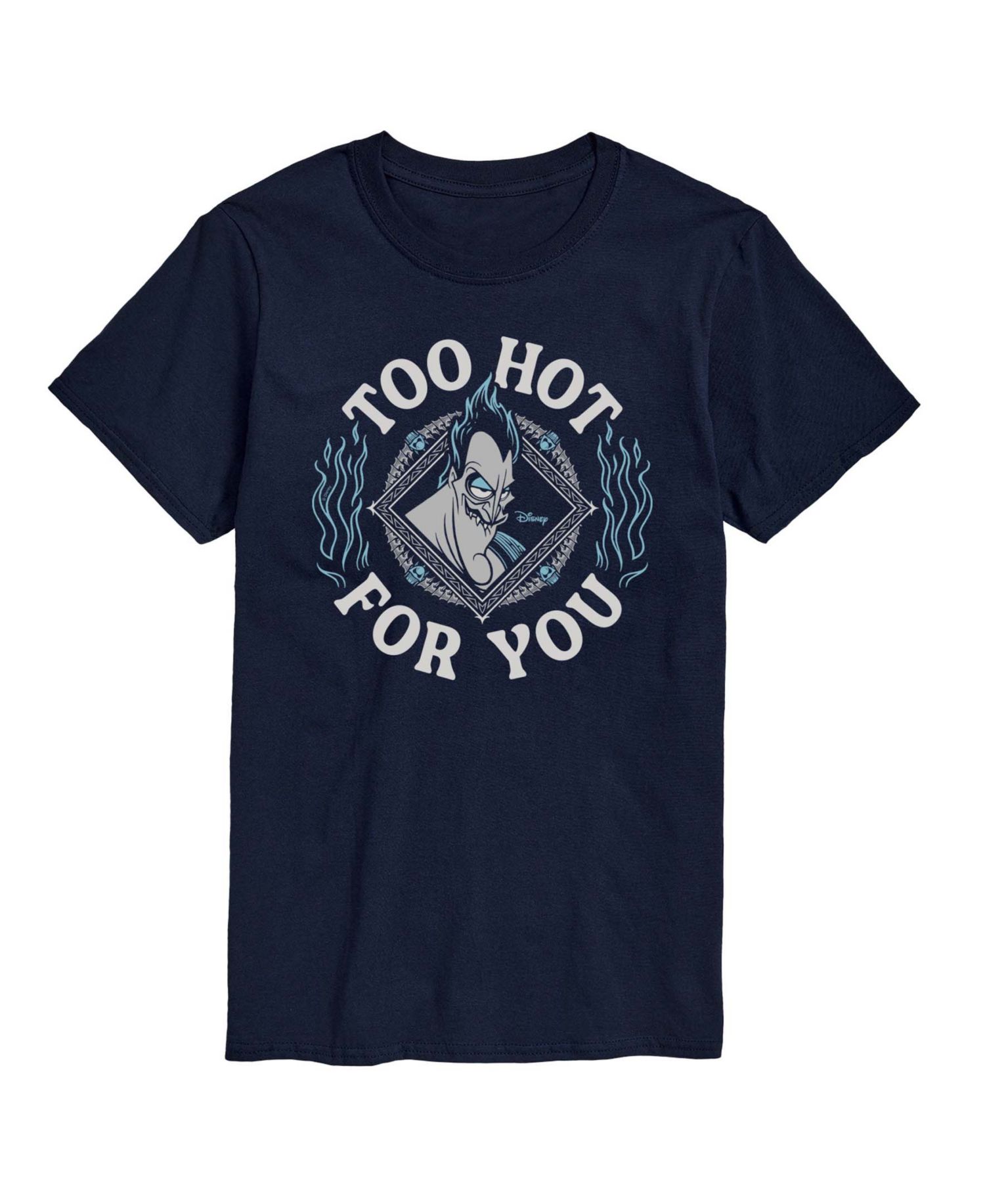 Men's Disney Villains Hades Too Hot For You Printed Short-Sleeve Graphic T-Shirt