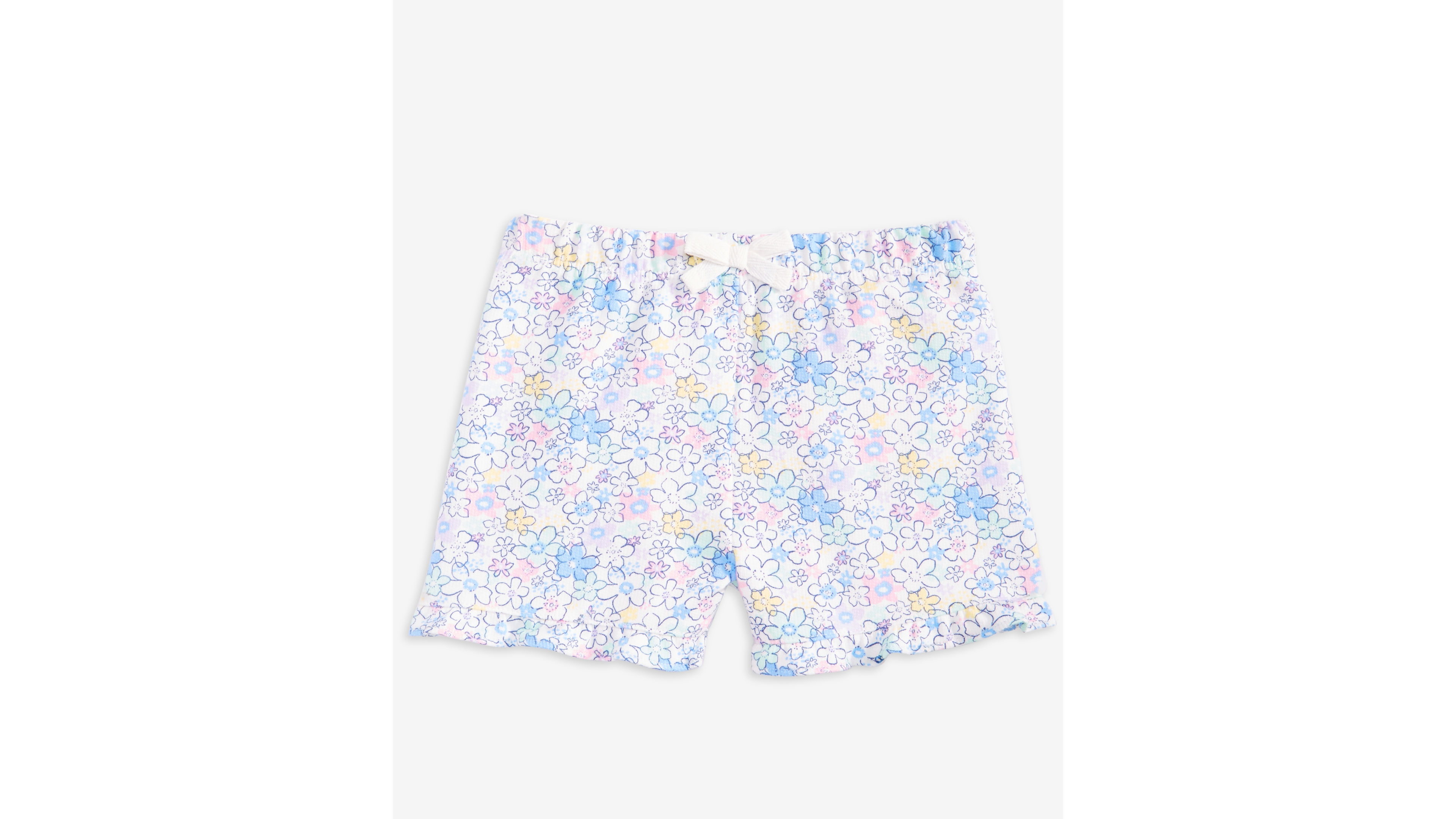 First Impressions Baby Girls' 3M-24M Mix and Match French Terry Floral-Print Shorts, Macy's Exclusive