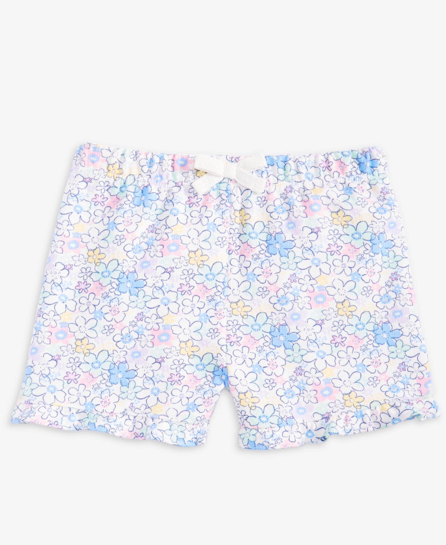 Baby Girls' 3M-24M Mix and Match French Terry Floral-Print Shorts