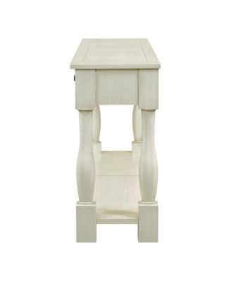  Console Table with Drawers and Shelf