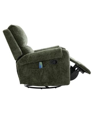 Manual Recliner Massage Chair w/ Side Storage Pocket