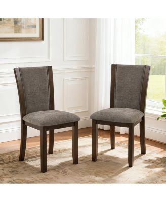  Wooden Dining Chairs Set of 4 with Padded Seat, Upholstered Side Chair