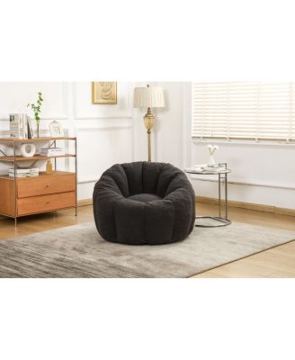  Bean Bag Chair Sofa with Armrests, Stuffed High-Density Foam Lazy Sofa for Adults