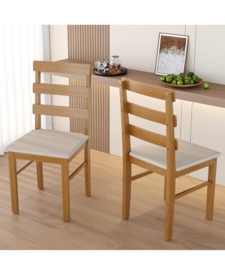  Solid wood dining set: 5 pieces, 1 table + 4 chairs