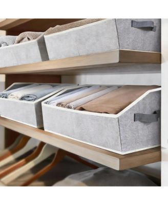 Large Collapsible Fabric Storage Bins with Handles for Clothes Towels