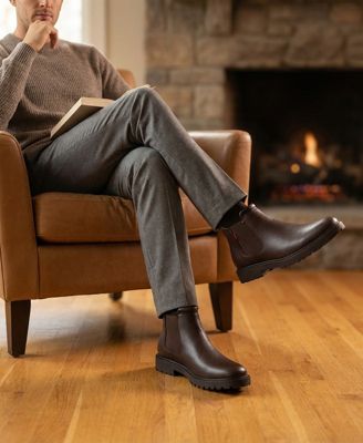 Hudson Yards 2.0 Hands-Free Slip On Technology Leather Chelsea Boots