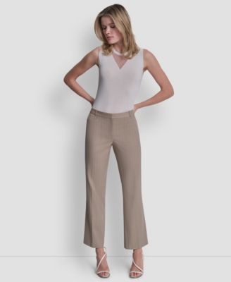 Petite Pinstripe Modern Fashion Pants