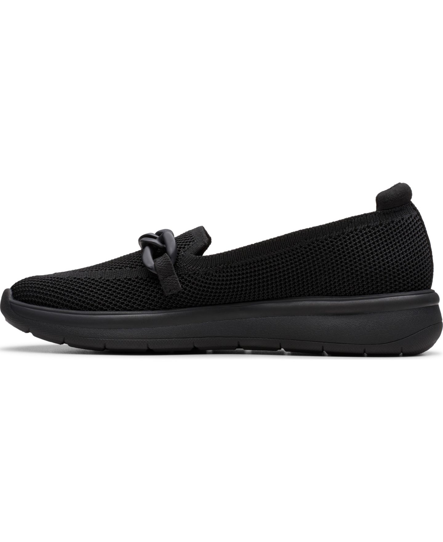 Женские туфли Clarks Ezrin Cove Slip On, цвет: Чёрный — фото 6