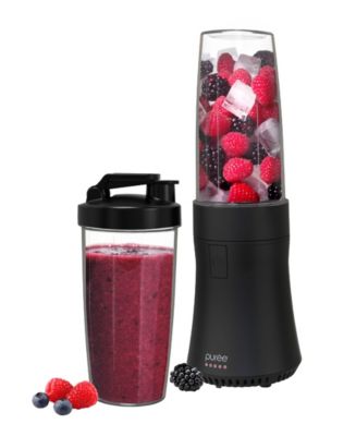Compact Mini Mixer ブレンダー Tzumi Puree 18 oz. One-Touch Mini Blender - Macy's
