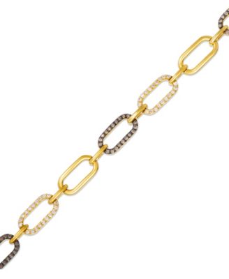 Chocolate Diamond (3/5 ct. t.w.) & Nude Diamond (9/16 ct. t.w.) Bracelet in 14k Honey Gold