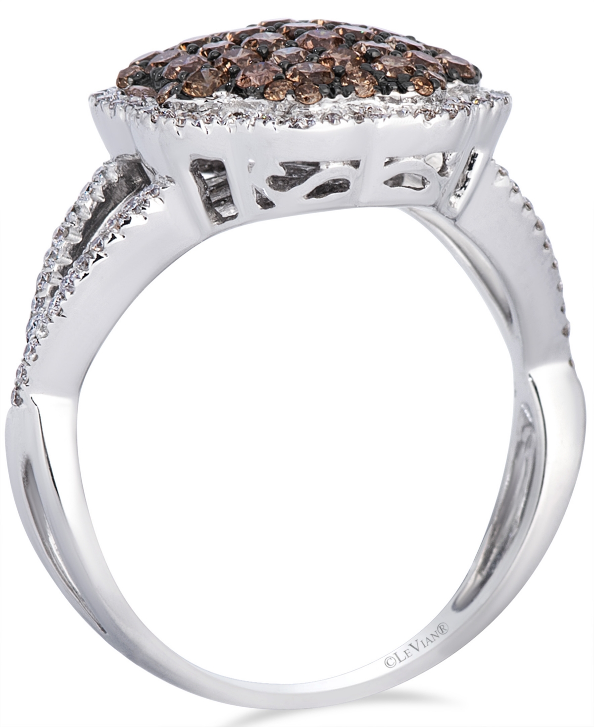 Le Vian Chocolate Diamond (0.81 ct. t.w.) & Vanilla Diamond (0.23 ct. t.w.) Ring in 14k Vanilla Gold