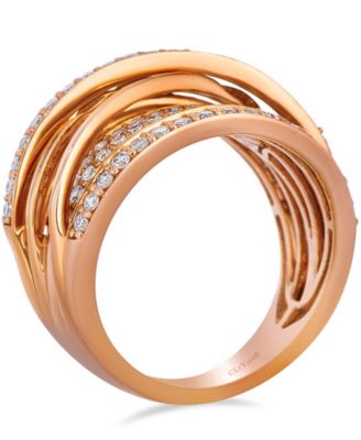 Vanilla Diamonds (1.05 ct. t.w.) Ring in 14k Strawberry Gold