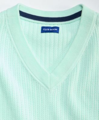 Men's Textured Stitch Sweater Vest