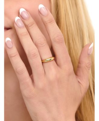 Dome Ring in Gold Plated Sterling Silver