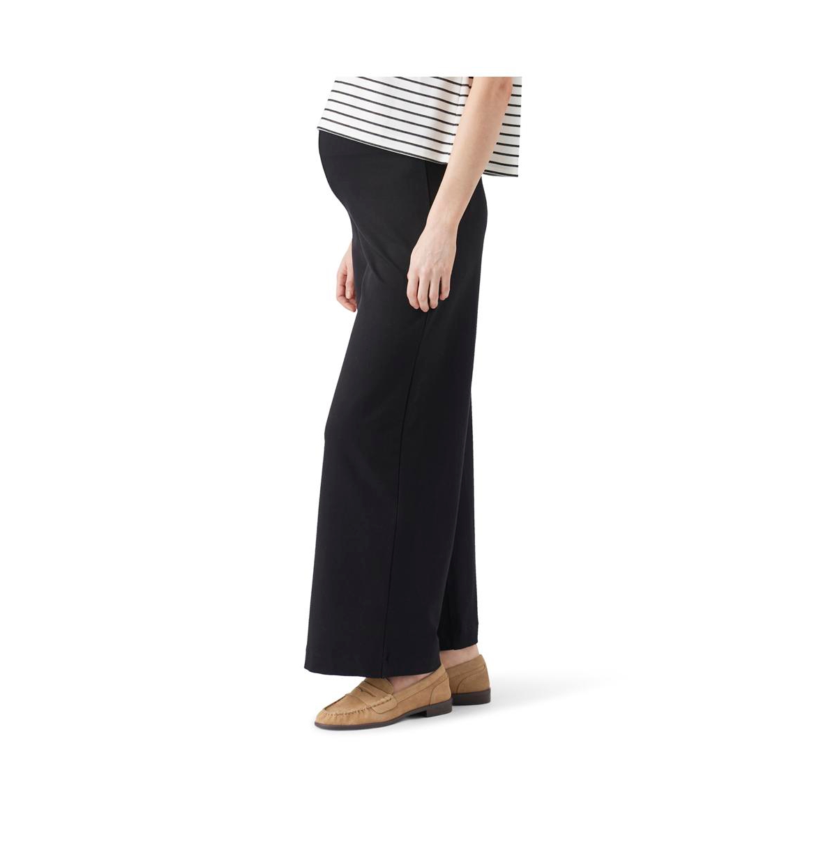 Ripe Maternity Isha Wide Leg Pant Black
