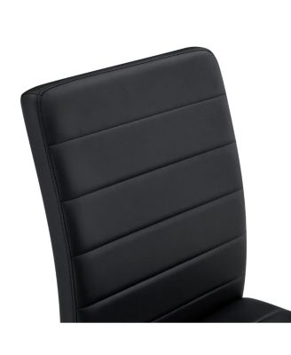 6-Pack Heavy-duty Chairs: 2.1" Cushion, Iron Frame, Home/Office Value