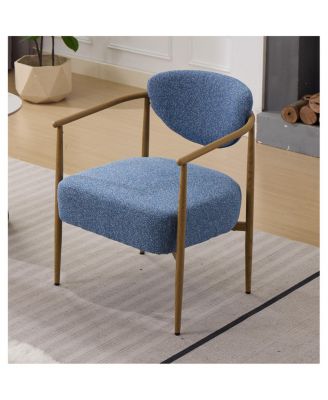fabric dining/living/bedroom chair (2 sets) with foam, metal frame
