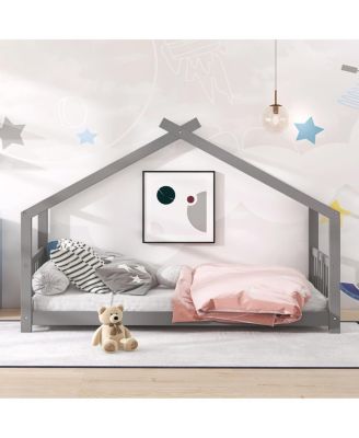 Twin Size House Bed Wood Bed