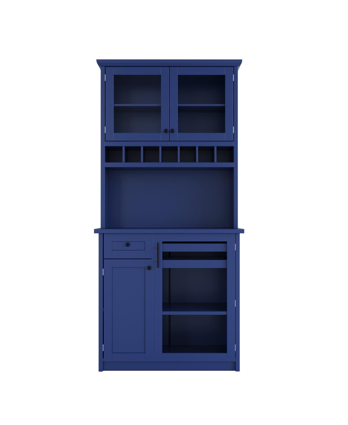 Streamdale Farmhouse Buffet with Hutch, Kitchen Pantry Storage Cabinet