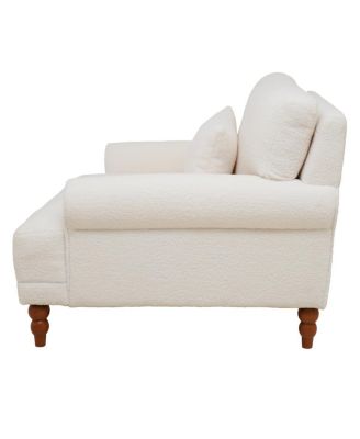 Mirod Elegant Circular Armrests, Ergonomic Lumbar Support, Vintage Roman Column Legs, Large Size