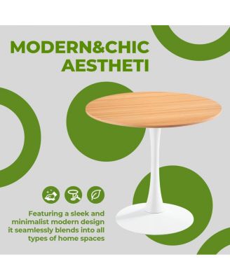 31.5" Oak Tulip Dining Table (Seats 2-4)