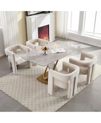 Contemporary Fabric Upholstered Accent/Dining Chair (2PC/SET)