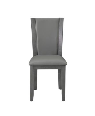 Wooden Dining Chairs Set of 4 with Padded Seat, Upholstered Side Chair