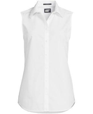 Women's Tall No Iron Sleeveless Shirt