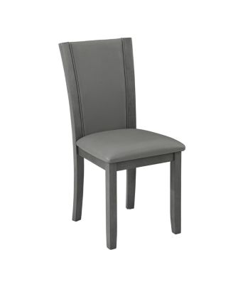 Wooden Dining Chairs Set of 4 with Padded Seat, Upholstered Side Chair