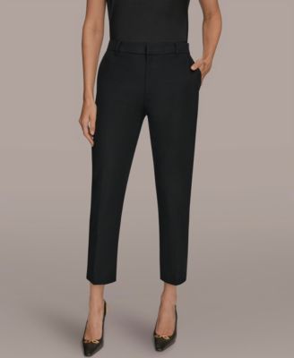 Women's Flat-Front Stretch Double-Layer Pants