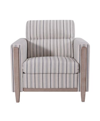 1-Seater Sofa with Solid Wood Legs, High-Resilience Foam & PP Cotton Backrest, Quick 20-Min Assembly, 220lb Capacity Living Room Accent Chair