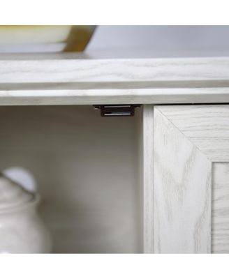 Storage Cabinet with 3 Mirrored Doors & Adjustable Shelves