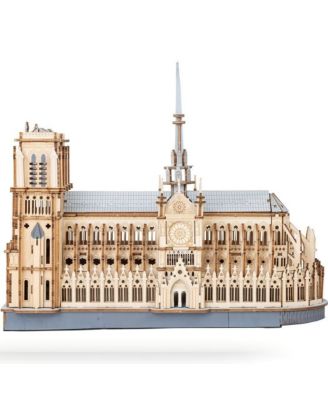 DIY 3D Wood Puzzle: Paris Cathedral 330 pieces