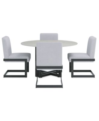 Emila 5-Pc. Dining Set (Round Table & 4 Chairs), Created for Macy's
