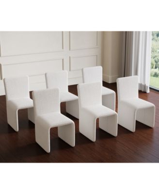 Emila 6-Pc. Fabric Upholstered Dining Chair Set