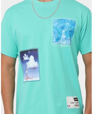 Men's Carre X Kenny Scharf Chilaxia T-Shirt Aqua