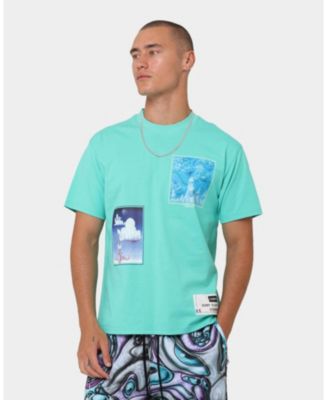 Men's Carre X Kenny Scharf Chilaxia T-Shirt Aqua