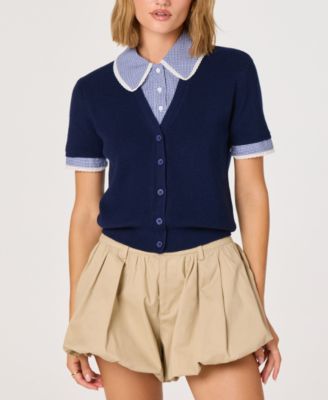 Women's Marlee Mixed Media Cardigan Sweater